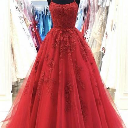 Custom Made Tulle Lace Long Prom Dress Evening..