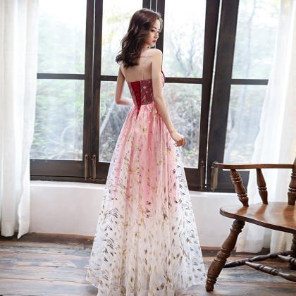 High Quality Tulle Long Prom Dress Evening Dress