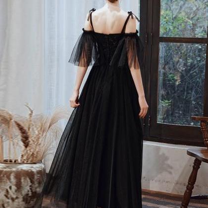 Simple Tulle Long Prom Dress Party Dress