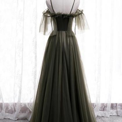 Simple Tulle Long Prom Dress Bridesmaid Dress