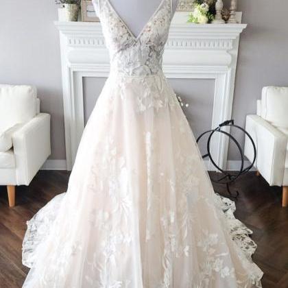 Elegant Tulle Lace Ball Gown Dress Evening Dress