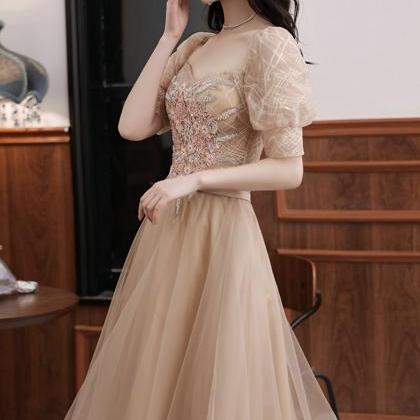 Cute Lace Short A Line Prom Dress Homecoming Dress