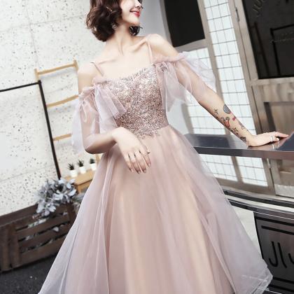 Pink Tulle Lace Short Prom Dress Homecoming Dress
