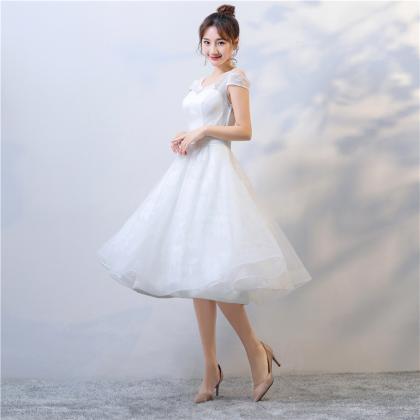 Cute Tulle Short A Line Prom Dress Homecoming..