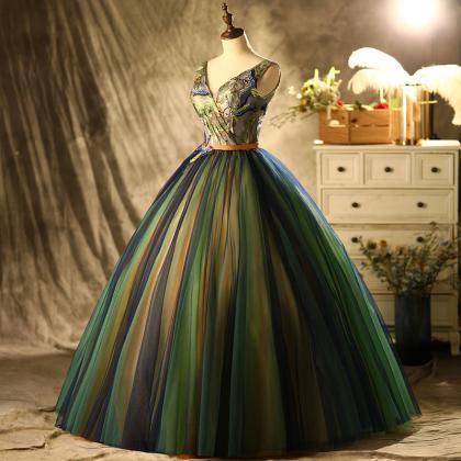 Amazing Tulle Long A Line Prom Dress Evening Dress