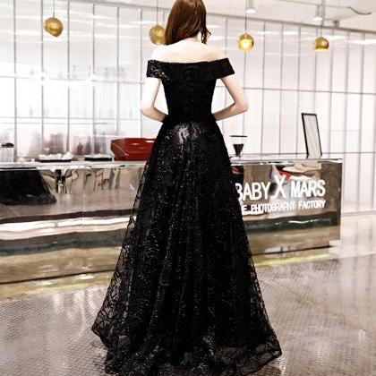 Elegant Tulle Long A Line Prom Dress Evening Gown