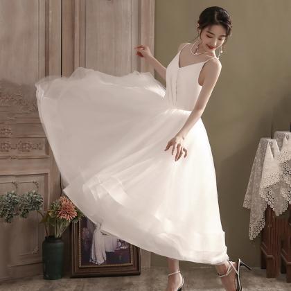 White Tulle Short Prom Dress White Homecoming..