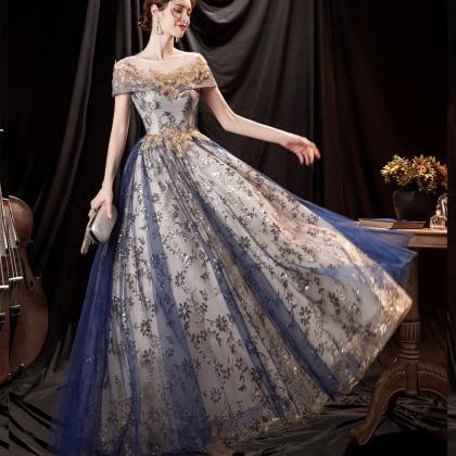 Shiny Sequins Long Ball Gown Dress Formal Dress