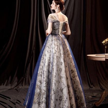 Shiny Sequins Long Ball Gown Dress Formal Dress