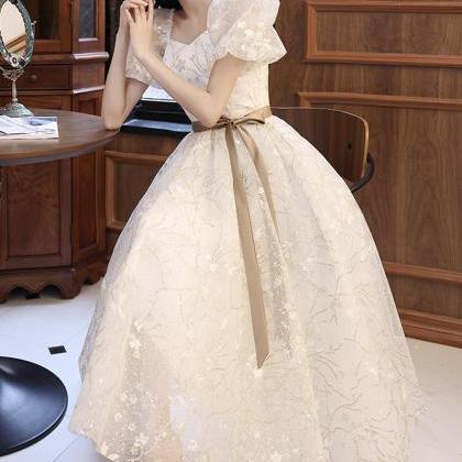 White Tulle Lace Short Prom Dress Homecoming Dress