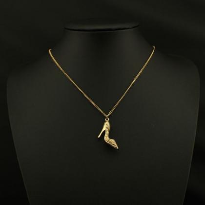 Delicate High-heeled Shoes Pendant Chain Of..