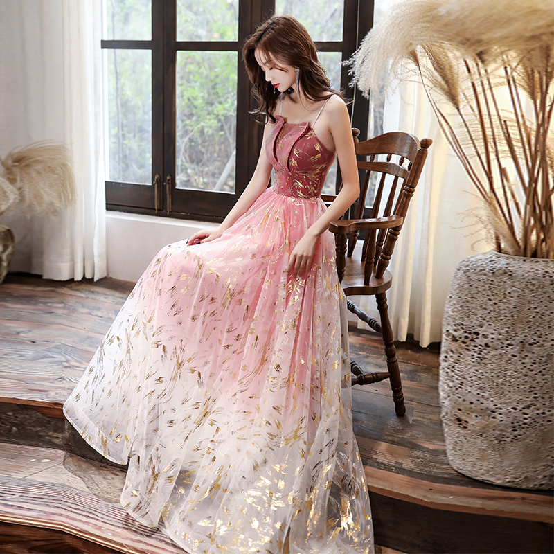 High Quality Tulle Long Prom Dress Evening Dress
