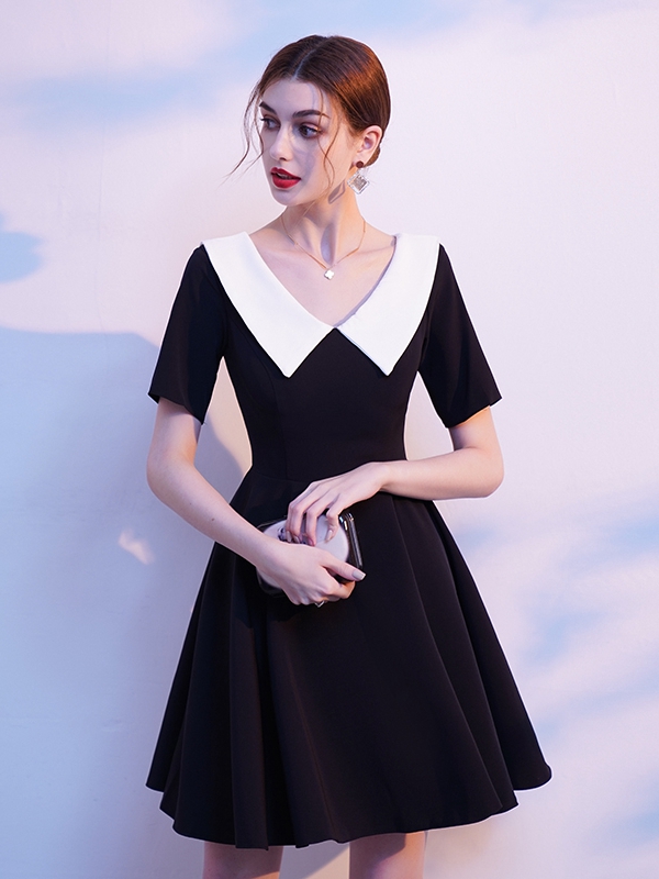 floral dress black Multi Design body cocktail dress Neck scarf dress outfit COLOR:As Photo