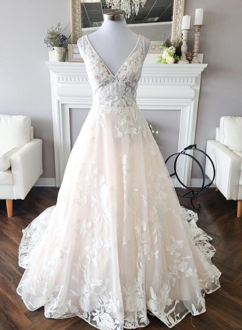 Elegant Tulle Lace Ball Gown Dress Evening Dress