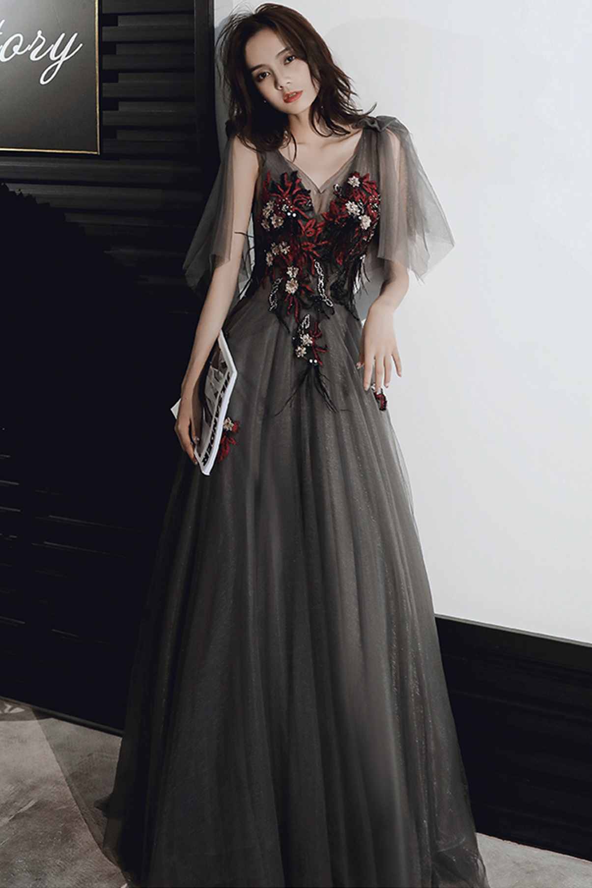 light blue mother of the bride dress MGNY Madeline Gardner New York 72916 Long Bella Swan Outfit Photo Inseam:32L pattern-solids