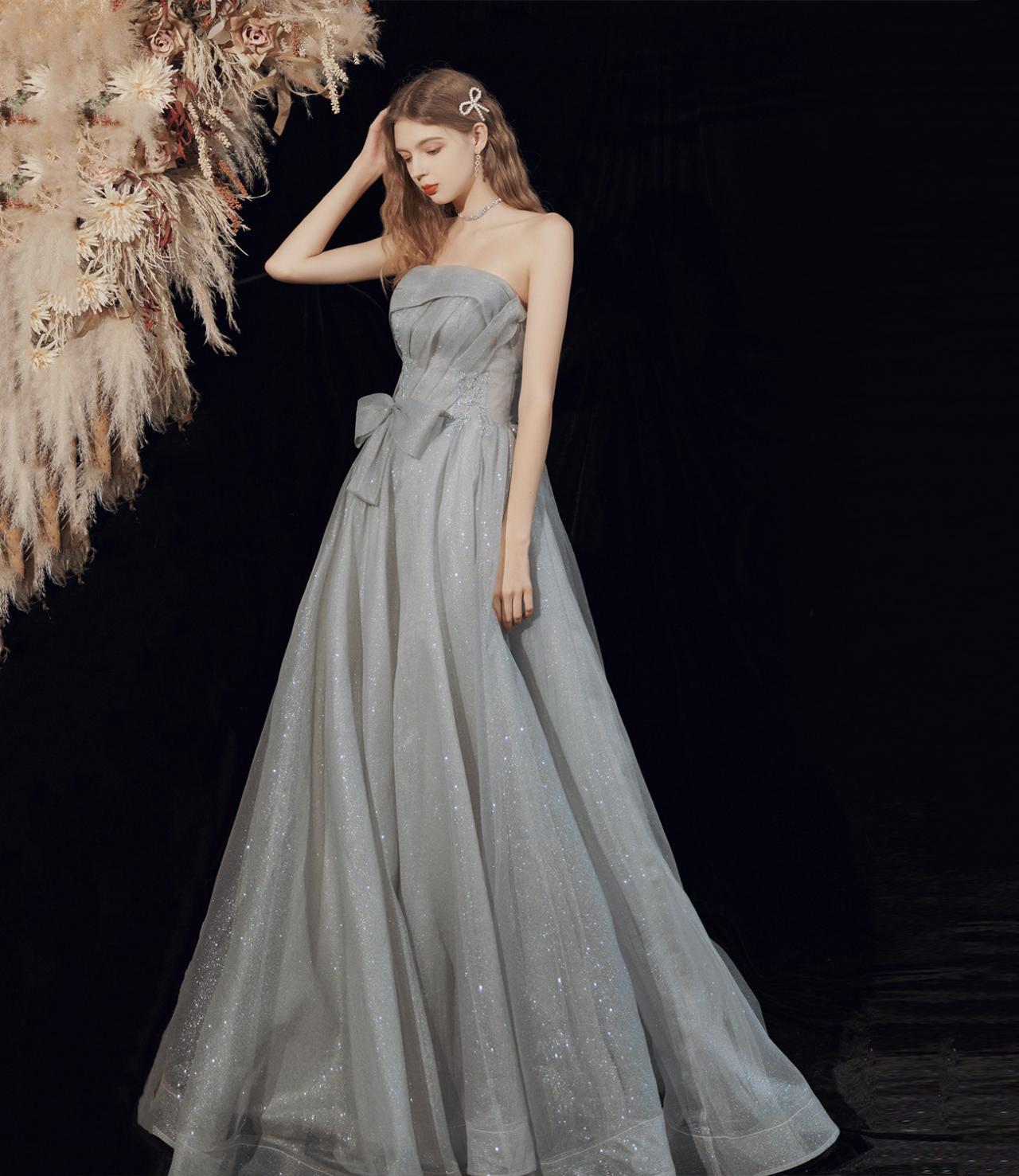 knee length dresses for ladies Beaded Tulle Long Dress by Georges Hobeika – Elilhaam main image 1