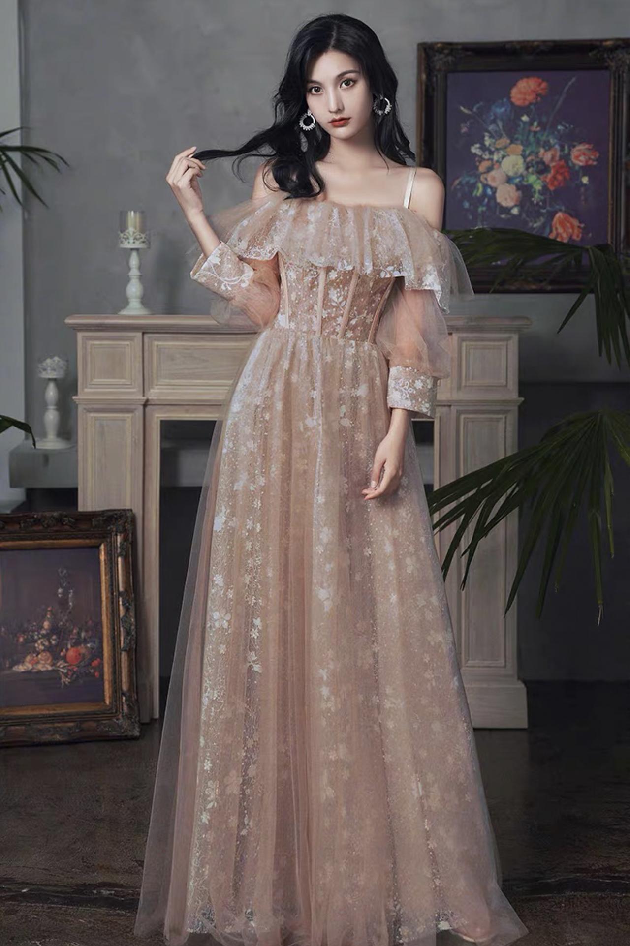 Stylish Tulle Lace Short Prom Dress, Cute Evening Dress main image 1