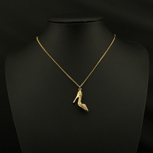 Delicate High-heeled Shoes Pendant Chain Of Clavicle Contracted Short Necklace