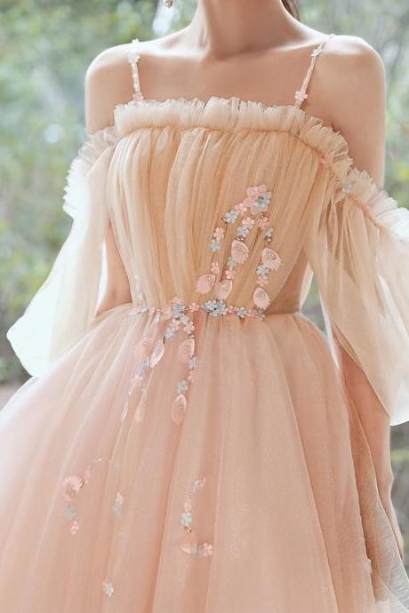 Cute Tulle A Line Short Prom Dress Homecoming Dress