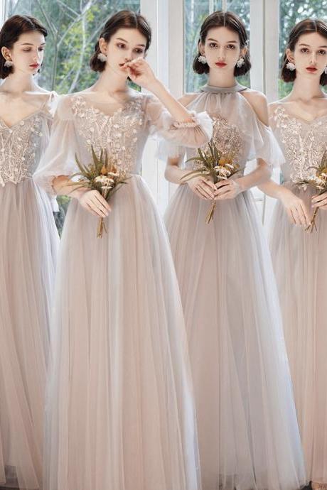 Elegant Tulle Lace Long Prom Dress Evening Dress