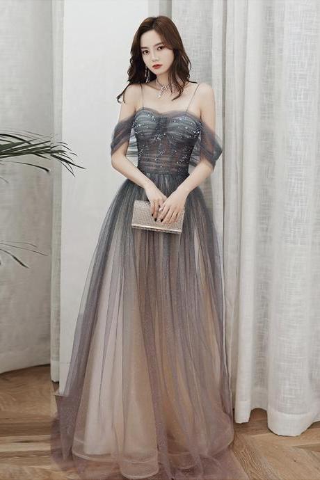 Stylish Tulle Long Prom Dress Evening Dress