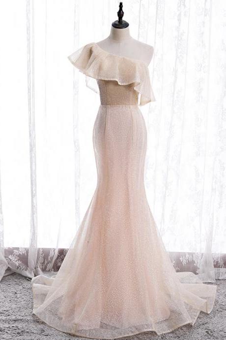 Mermaid Sequins Long Prom Dress Evening Dress