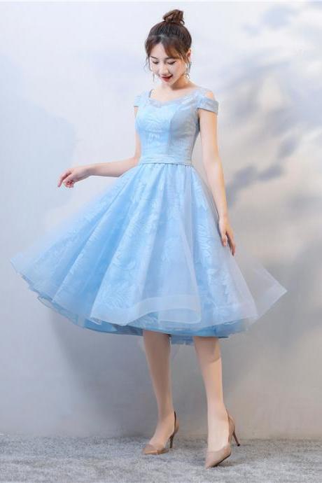 Cute Tulle Short A Line Prom Dress Homecoming Dress