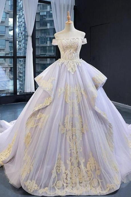 Amazing Tulle Lace Long Ball Gown Dress Formal Dress