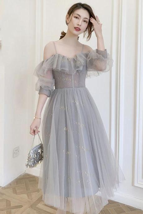 Cute Tulle Short A Line Prom Dress Bridesmaid Dress