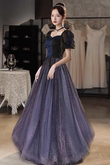 Cute Tulle Long A Line Prom Dress Evening Gown