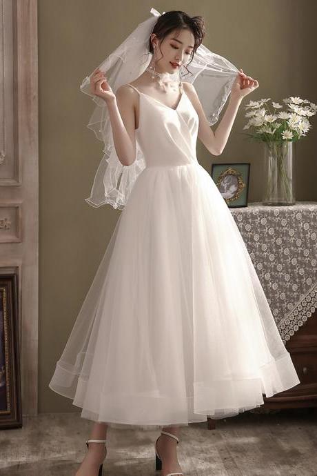 White Tulle Short Prom Dress White Homecoming Dress
