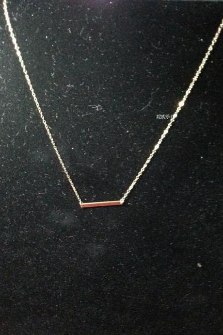 “—” necklace, chic and simple, necklace 