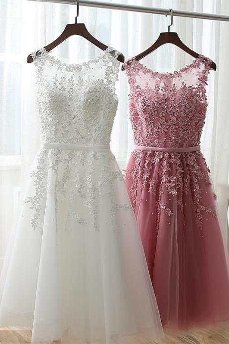 Charming Lace Short Prom Dress,homecoming Dresses