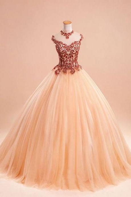 Amazing Tulle Long Prom Dress,evening Dress, Sweet 16 Dress