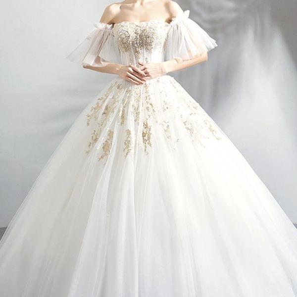Black lace long ball gown dress A line formal dress Y1295