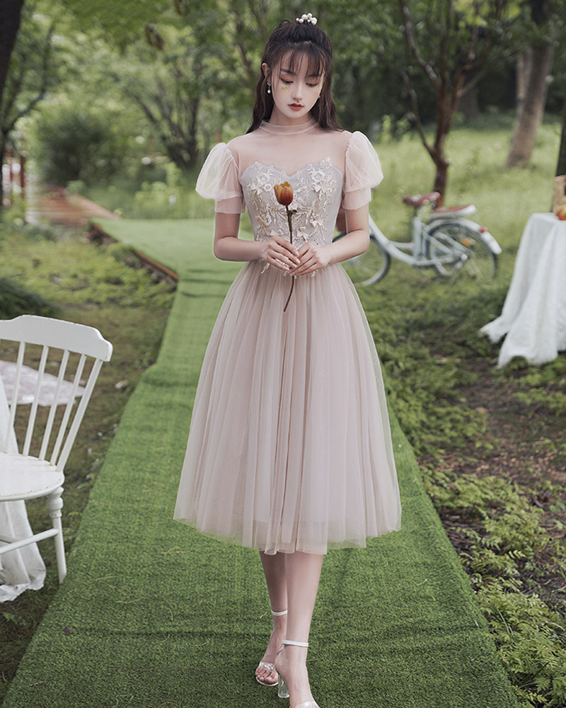 Cute Lace Short Prom Dress Bridesmaid Dress on Luulla