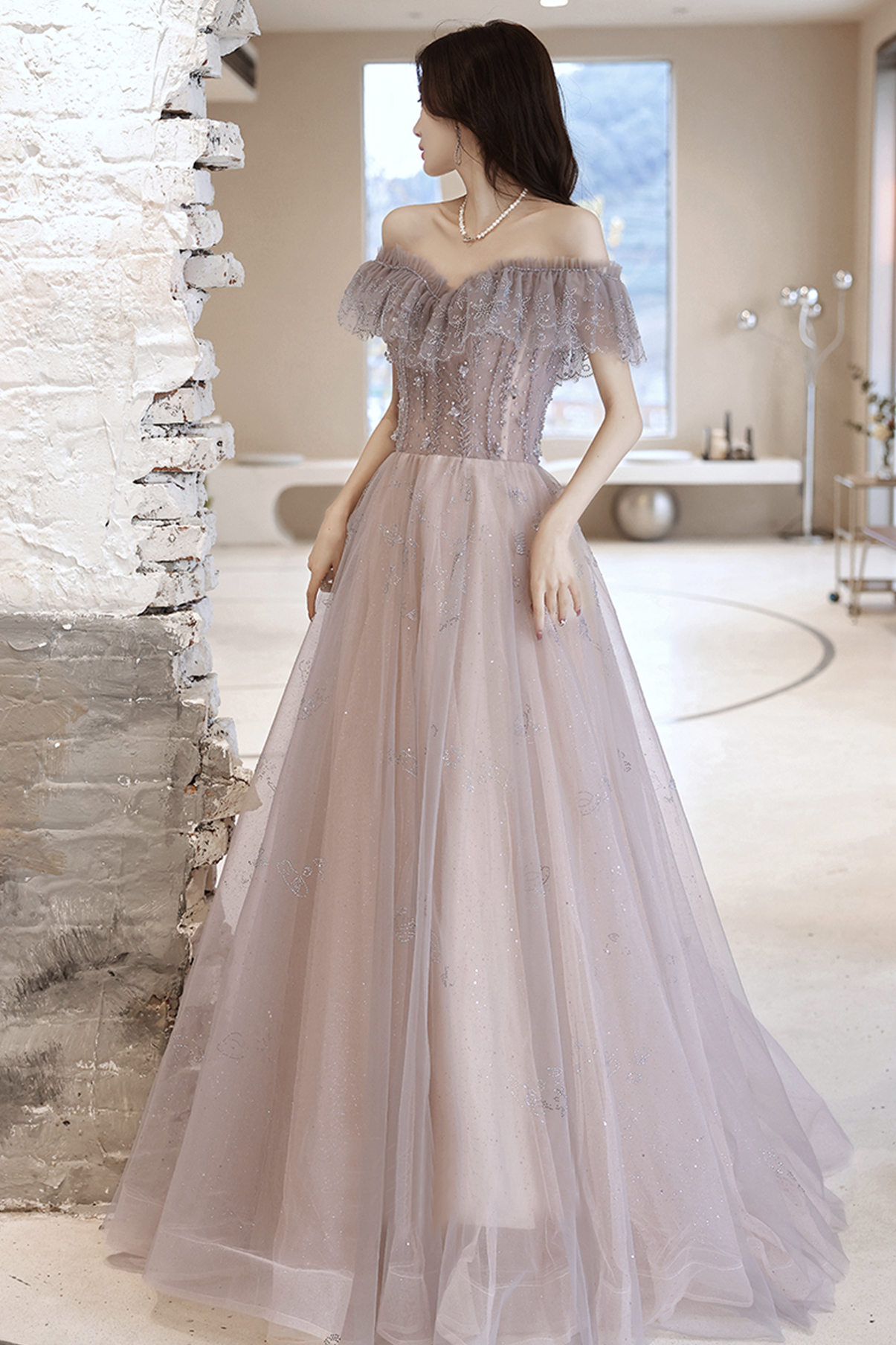 Cute Tulle Long A Line Prom Dress Cute Evening Dress On Luulla   Product Original 3196809 244511 1615448208 D1f55eb93ef5628b38a5db662b39e590 